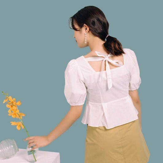 Áo thắt nơ sau BabyDoll