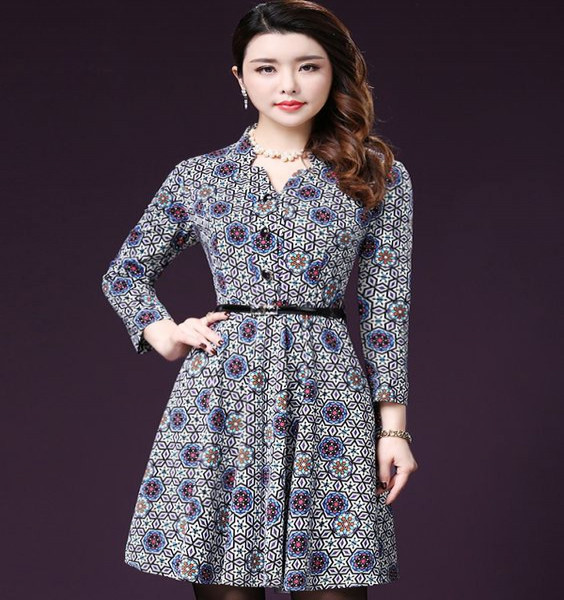 Đầm họa tiết hoa