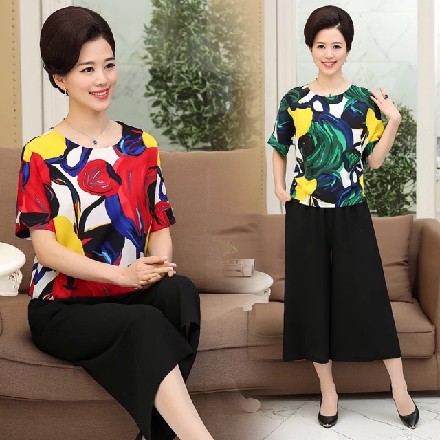 Đồ bộ ống rộng kiểu mới 9 tấc dành cho các quý cô
