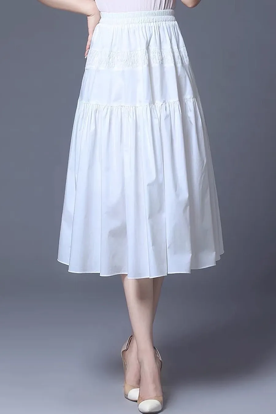 Váy Trung Niên Cotton Lụa VD1E0354