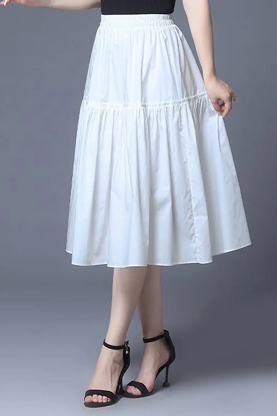 Váy Trung Niên Cotton Lụa VD1E0354