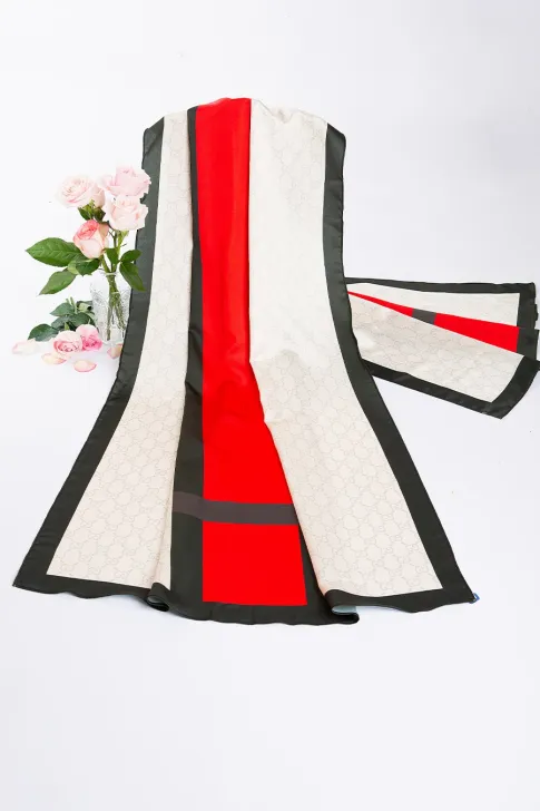 Khăn lụa dài cao cấp KH0076 - Khăn Choàng Thiều Hoa