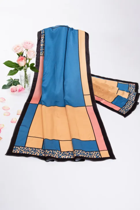 Khăn lụa dài cao cấp KH0071 - Khăn Choàng Thiều Hoa