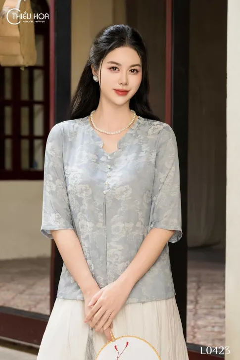 Áo gấm thiết kế AN4L0423