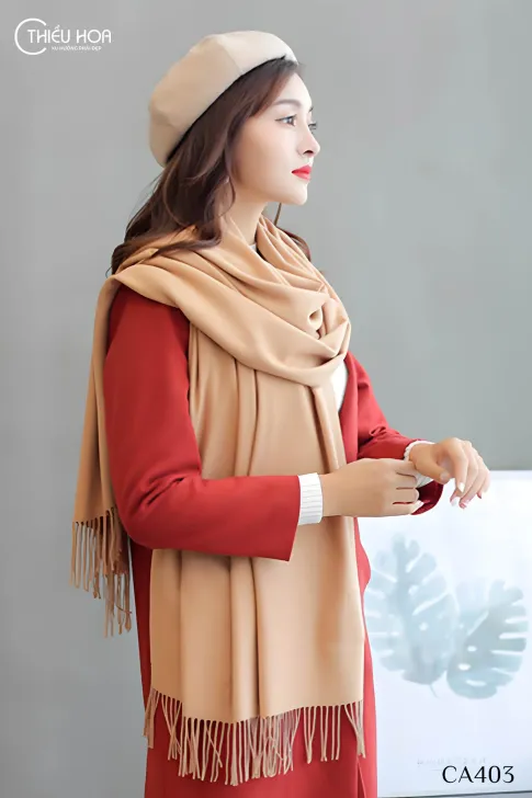 Khăn choàng CASHMERE TRƠN CA403 - Khăn Choàng Thiều Hoa