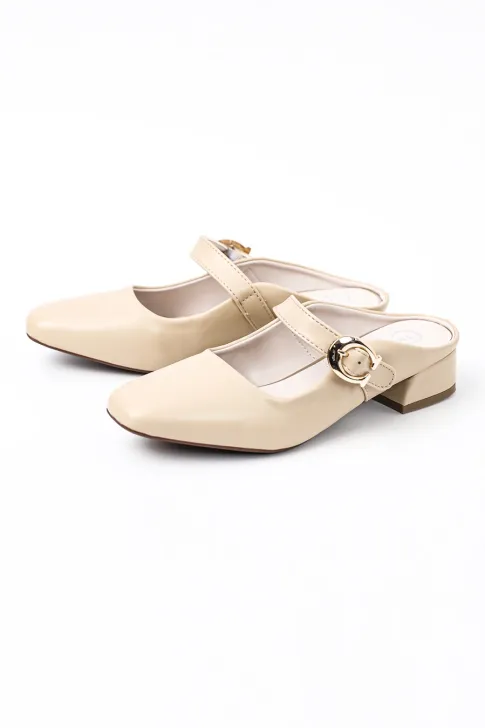 Dép cao gót mũi tròn DC4B0052 - Dép Nữ Trung Niên Thiều Hoa