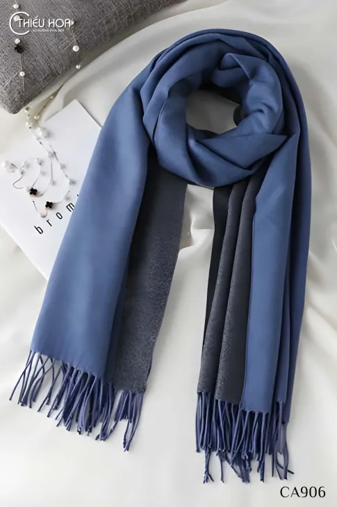 Khăn choàng CASHMERE TRƠN 2 MÀU CA906 - Khăn Choàng Thiều Hoa