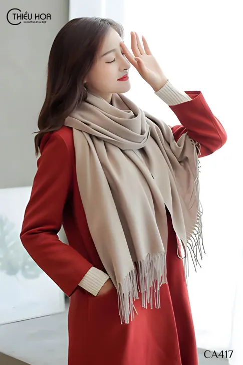Khăn choàng CASHMERE TRƠN CA417 - Khăn Choàng Thiều Hoa