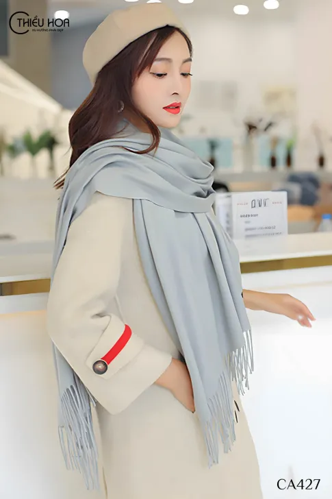 Khăn choàng CASHMERE TRƠN CA427 - Khăn Choàng Thiều Hoa