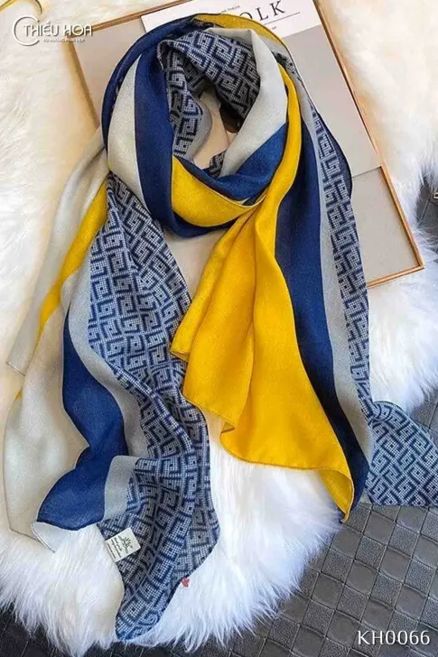 Khăn lụa dài cao cấp KH0066 - Khăn Choàng Thiều Hoa