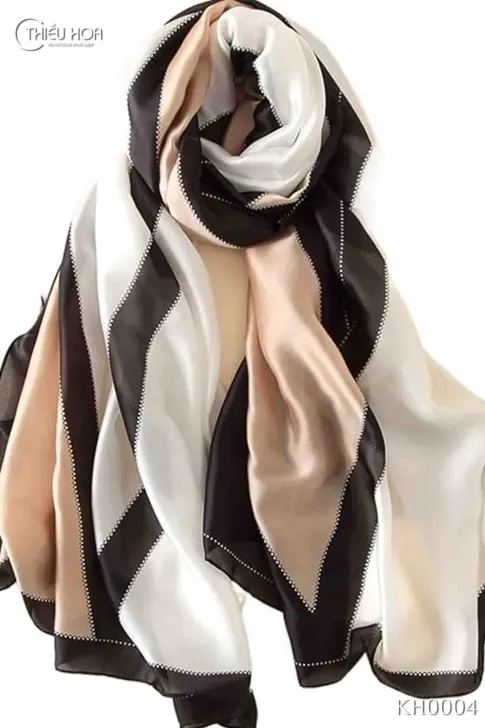 Khăn lụa dài cao cấp KH0004 - Khăn Choàng Thiều Hoa