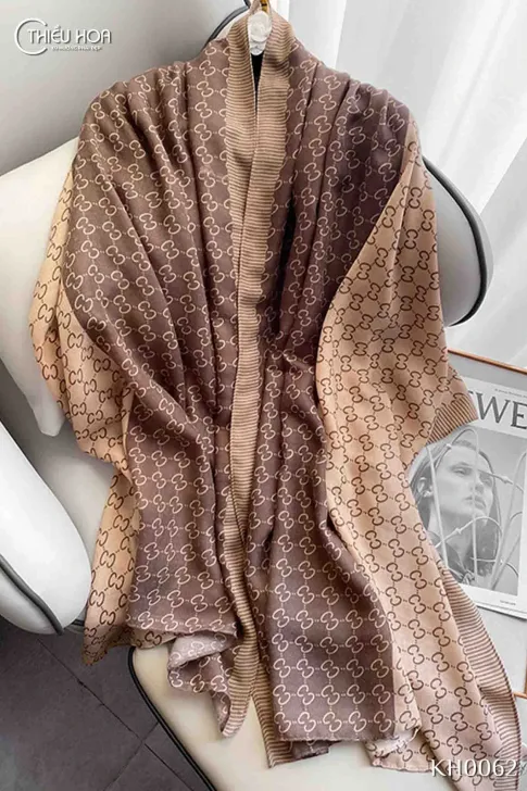 Khăn lụa dài cao cấp KH0062 - Khăn Choàng Thiều Hoa