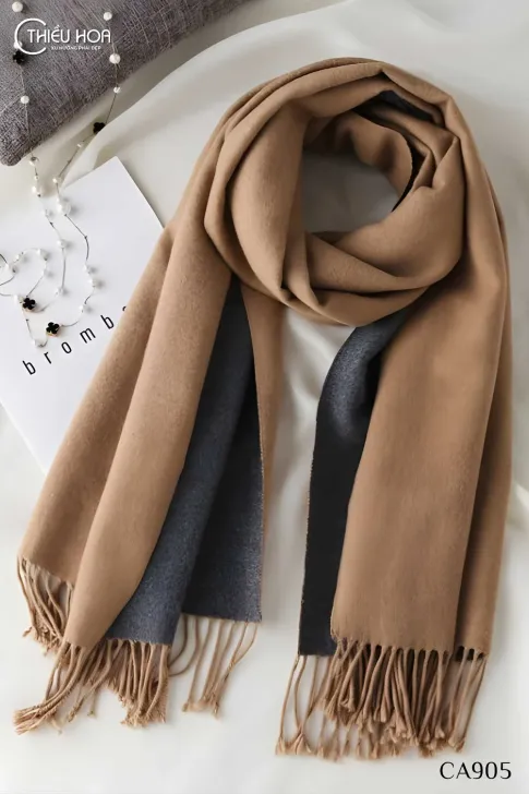 Khăn choàng CASHMERE TRƠN 2 MÀU CA905