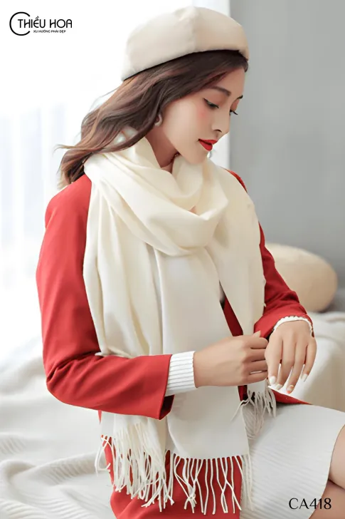 Khăn choàng CASHMERE TRƠN CA418 - Khăn Choàng Thiều Hoa