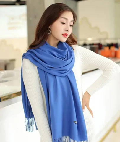 KHĂN CASHMERE TRƠN CA424  - Khăn Choàng Thiều Hoa