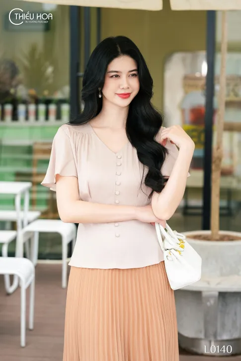 Áo Kiểu Thiết Kế AN5L0140 - Áo Trung Niên Thiều Hoa