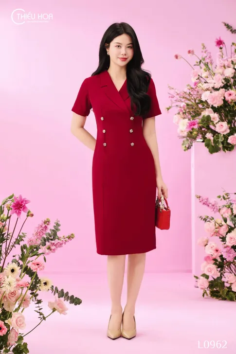 Đầm thiết kế DD4L0962 - Đầm Trung Niên Thiều Hoa