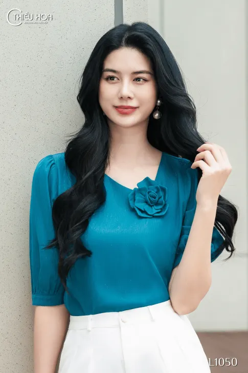 Áo Tằm Nhũ Thiết Kế AN4L1050 – Áo Trung Niên Thiều Hoa