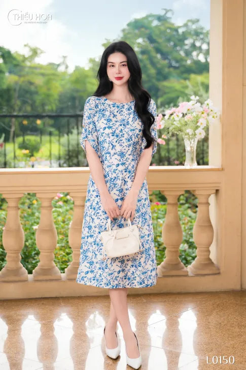 Đầm Linen Xô Hàn Thiết Kế Cao CấpThương Hiệu Thiều Hoa DD5L0150