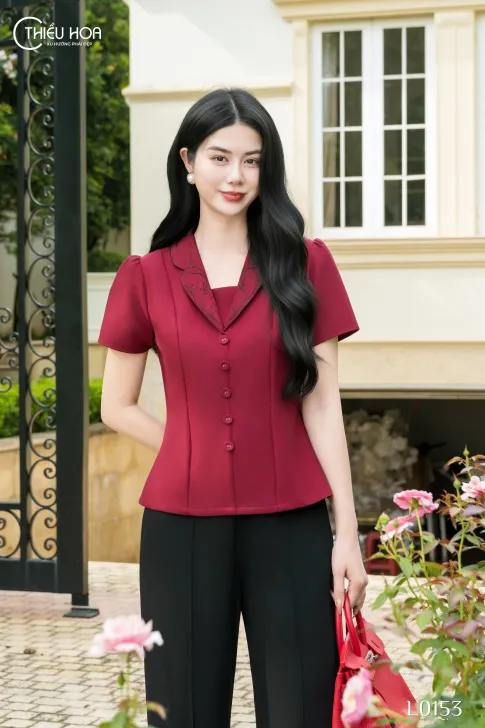 Áo Cotton Lạnh Hàn Quốc Thiết Kế AN5L0153 - Áo Trung Niên Thiều Hoa