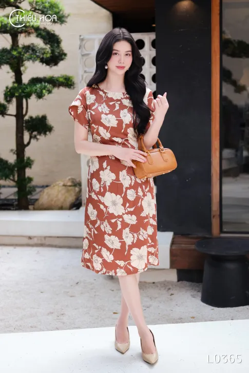 Đầm Lụa Thiết Kế Cao Cấp Thương Hiệu Thiều Hoa DD5L0365