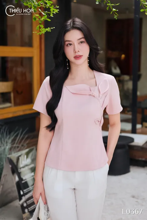 Áo Xẹc Ý Cao Cấp Thiết Kế AN5L0367 - Áo Trung Niên Thiều Hoa