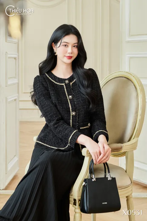 Áo Khoác Tweed Cao Cấp AK5X0531 - Áo Trung Niên Thiều Hoa