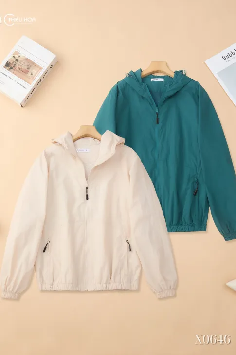 Áo khoác trung niên Kaki Dù AK5X0646 – Phong cách năng động, nhẹ thoáng Thương hiệu Thiều Hoa