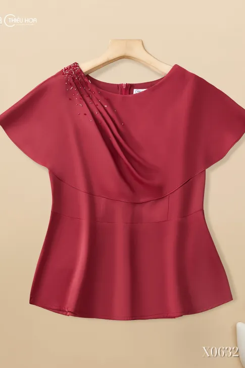 Áo Trung Niên Kiểu Lụa Pháp Sang Trọng Bắt Mắt AN5X0632 – Thiều Hoa