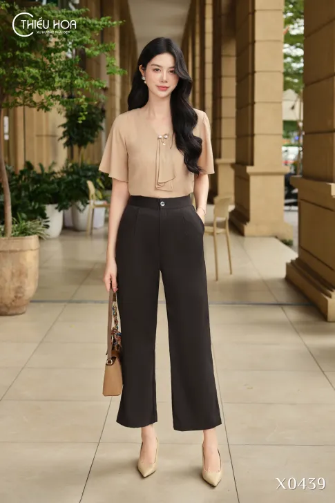 Áo Kiểu Trung Niên Lụa Ngọc Trai Thiều Hoa AN5X0439 – Thanh Nhã & Nhẹ Nhàng