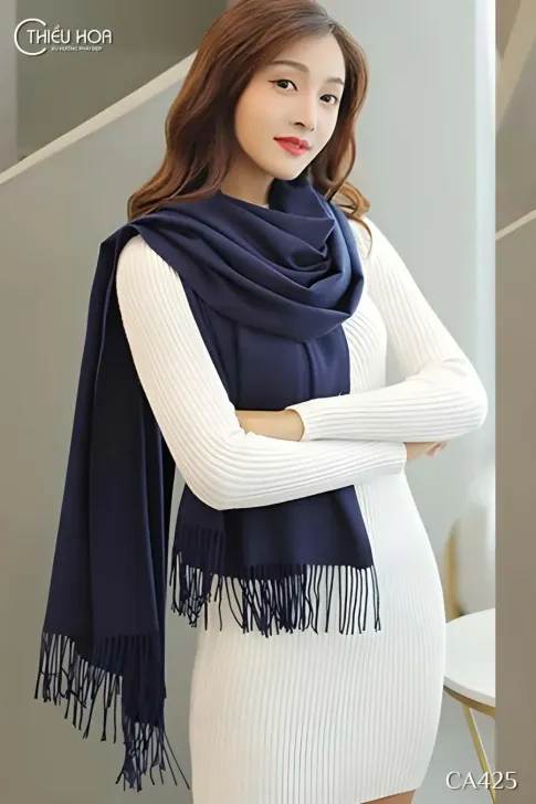 Khăn choàng CASHMERE TRƠN CA425 - Khăn Choàng Thiều Hoa