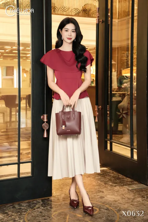 Áo Trung Niên Kiểu Lụa Pháp Sang Trọng Bắt Mắt AN5X0632 – Thiều Hoa