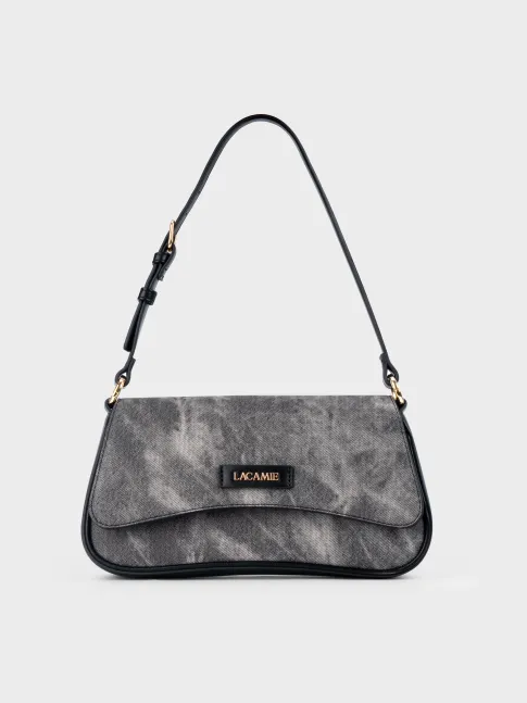 Túi Xách Nữ Da Cao Cấp Giả Vải Denim Dáng Baguette TX6A0816 – Thương hiệu La Camie