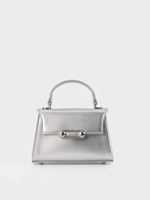 Túi Xách Nữ Da Cao Cấp Nắp Gập Khóa Signature TX5A0814 - Thương hiệu La Camie