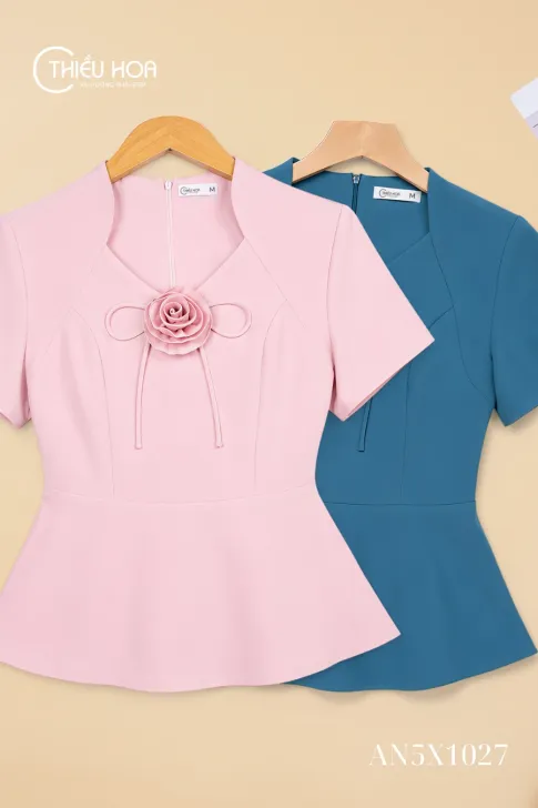 Áo Kiểu Peplum AN5X1027 Tôn Dáng Thanh Lịch