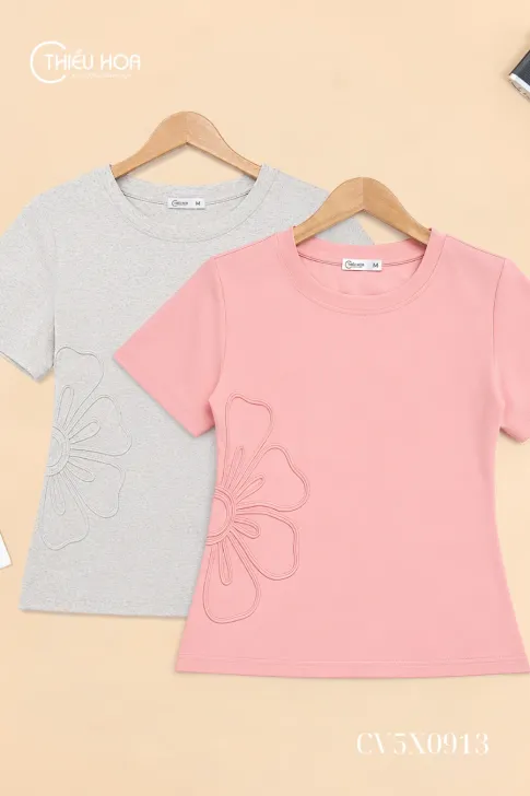 Áo Thun Cotton AN5X1041 - Áo Thun Nữ Cao Cấp Thiều Hoa
