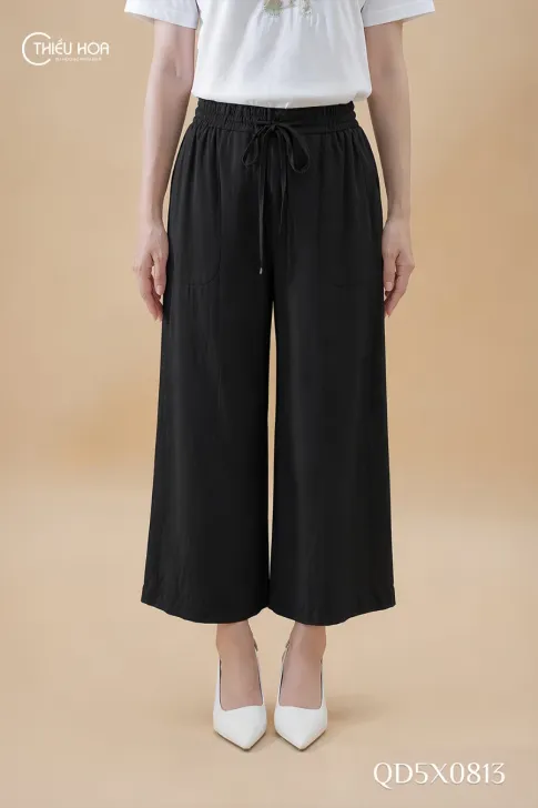 Quần ống rộng vải linen QD5X0813: Thời trang hè năng động & Thanh lịch