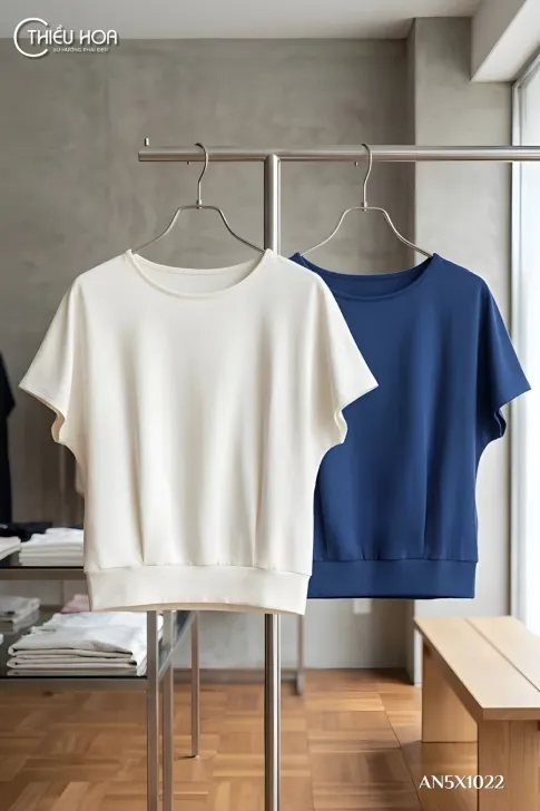 Áo Thun Cotton AN5X1022 Đơn Giản, Dễ Phối, Cao Cấp