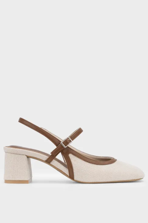Giày Cao Gót Quai Ngang GC6LB0504 Slingback Cao Cấp
