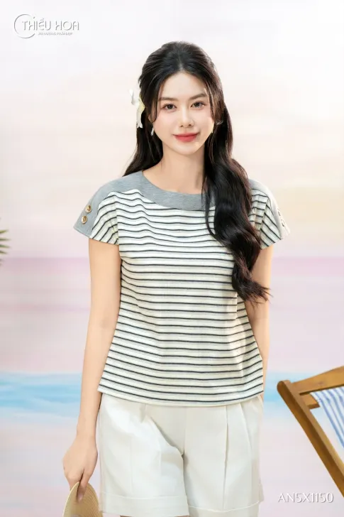 Áo thun dệt AN5X1150 phong cách trẻ trung, hiện đại