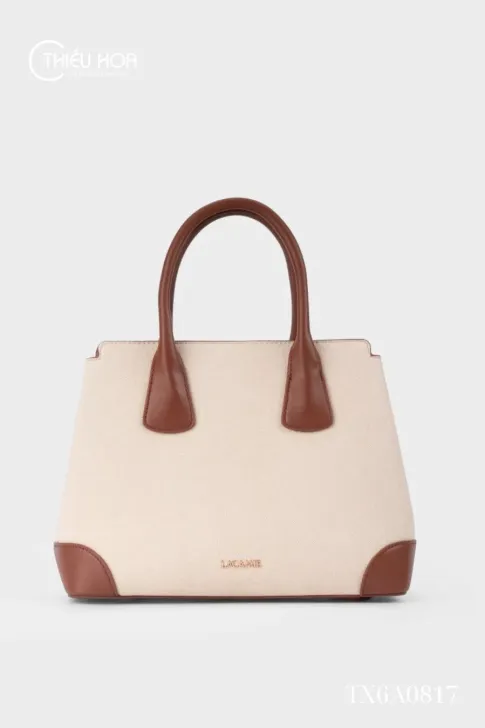 Túi Xách Nữ Dáng Tote Da Cao Cấp Phối Canvas TX6A0817 - Thương hiệu La Camie