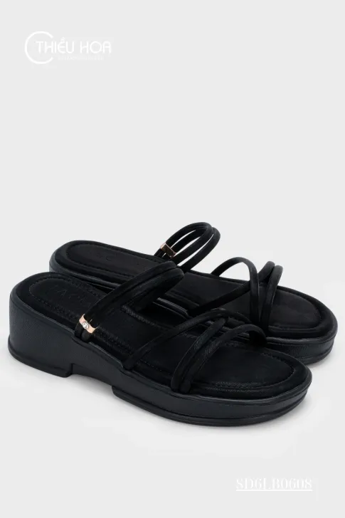 Sandal Đế Xuồng SD6LB0608 Chính Hãng, Da Chống Trầy