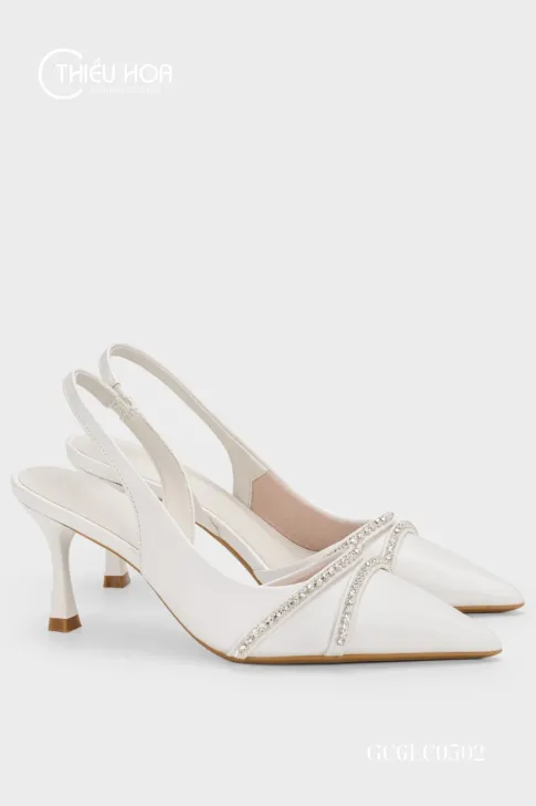 Giày Cao Gót Quai Hậu Slingback GC6LC0502 Sang Trọng Cao Cấp