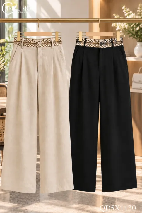 Quần Trung Niên Đũi Ống Suông Thiết Kế Độc Quyền QD5X1130
