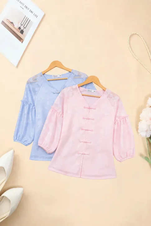 Áo Truyền Thống Voan Hoa Suông Nhẹ AN6TH0111 - Nữ Tính Và Thanh Lịch