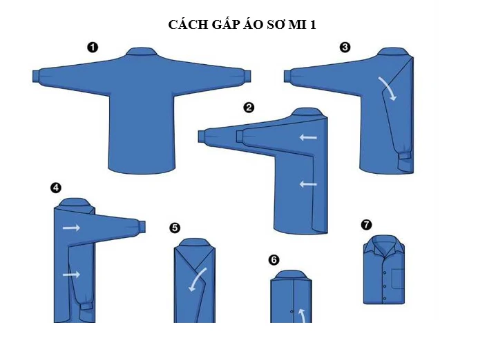 Cách gấp áo sơ mi đúng chuẩn không cần chỉnh