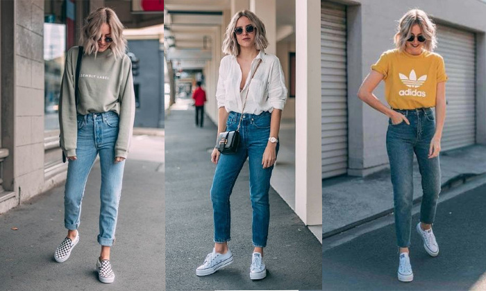 Cách phối đồ nữ với quần Jeans cực sành điệu