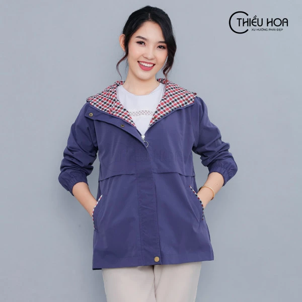Áo khoác nhung Thiều Hoa