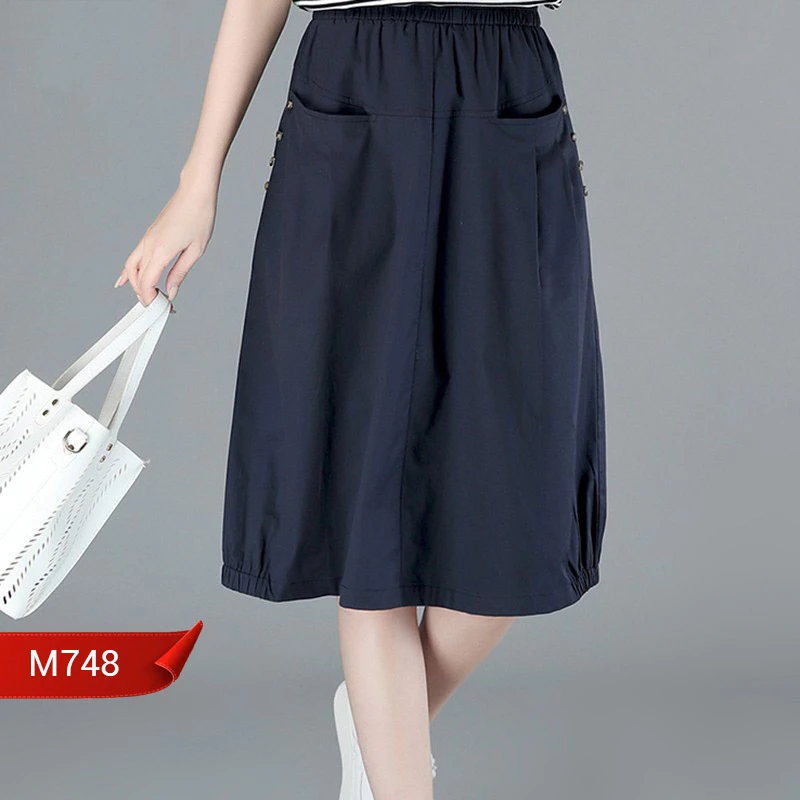 Váy Trung Niên Thun Lụa M748