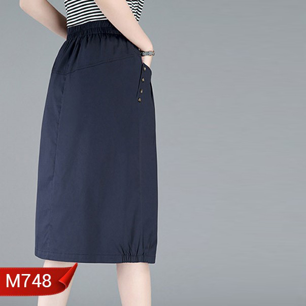 Váy Trung Niên Thun Lụa M748